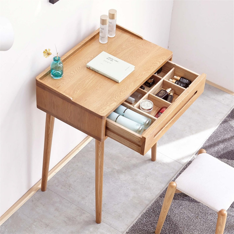 Natural Wood 60cm Dresser Table Desk
