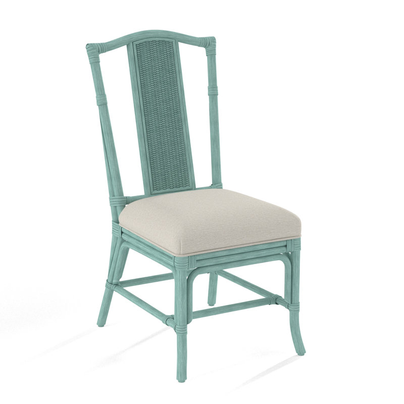 Drury Lane Slat Back Side Dining Chair, Frost White, White Performance Fabric; 0851-94