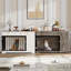Console pour chenil pour chien de 47,2 po Ansel | Caisse en bois avec 2 tiroirs de rangement et armoire-726279716