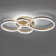 Frasher Classic Golden Loops Energy Efficient 5-Light 110cm LED Semi Flush Mount