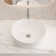 17 Stories 405mm L x 405mm W Marble Ceramic Circular Sink with Overflow