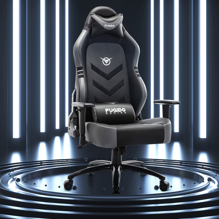 Adjustable Reclining Ergonomic Leather Swivel Computer And Racing Game Chair With Footstool