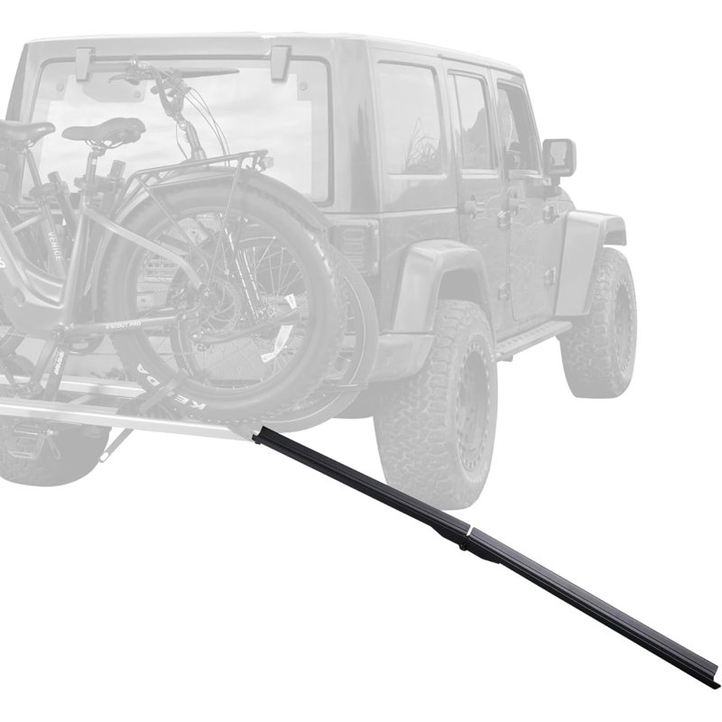  Support à vélo avec capacité de charge de 100 lb, deux porte-vélos pliables de 24 po x 4 po à fixation rapide pour véhicules utilitaires, noir