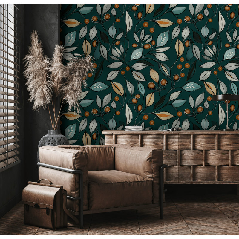 Papier peint amovible Autumn Night Elegance, L 48 po x l 28 po
