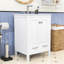Meuble-lavabo compact compact de 24 pouces avec lavabo durable et grand espace de rangement-194152510