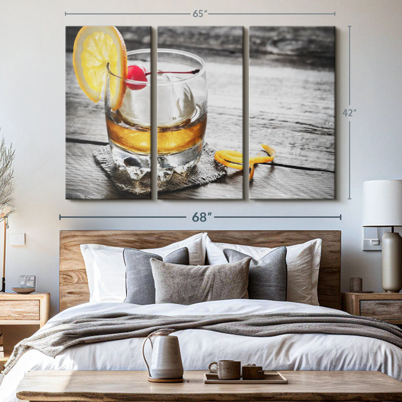 «Classic Cocktail» 3 pièces, H 42 po x l 65 po