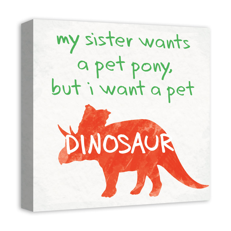 Art sur toile pour les dinosaures pour animaux Mauldin