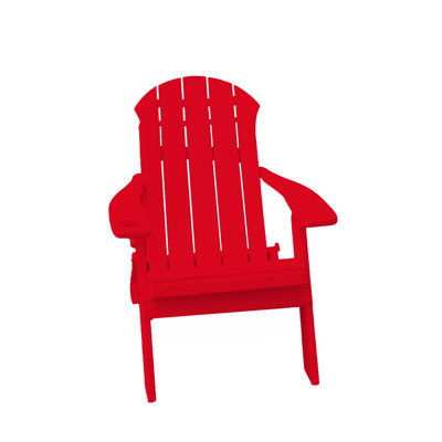 Woden Resin Folding Adirondack Chair