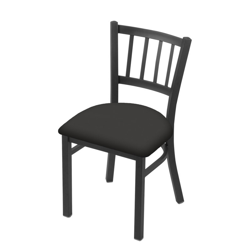 Chaise Contessa 610, Vinyle - Tempête de galop, Étain