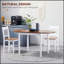 Solid Wood Folding Kitchen Table with Drop Leaf for Small Spaces, Durable and Space-Saving Design-2062296223-2062296222