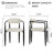 Louida 9 - Piece 110.24" Extendable Sintered Stone Dining Table with 8 Fabric Chairs Dining Set-2122977381-2122977384