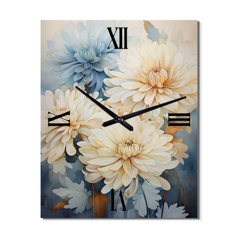Minimalisme - Peinture en bleu II - Horloge murale, Moyen