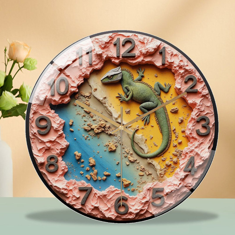 Horloge murale unique en résine 12 po