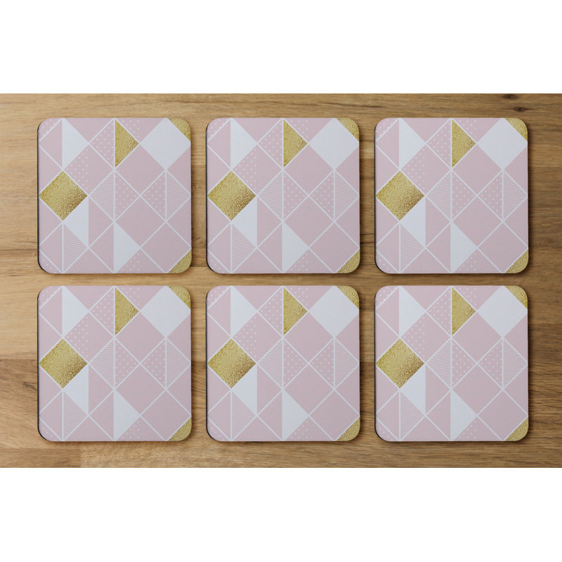 Square 6 Piece Coaster Set