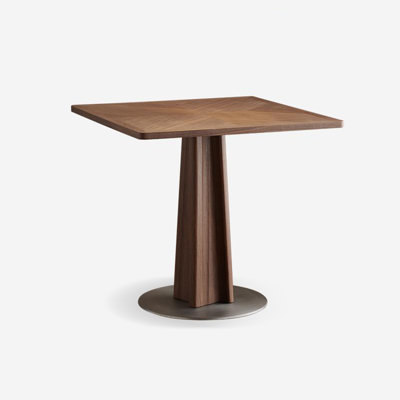 Chestnut colour Square Manufactured Wood Dining table