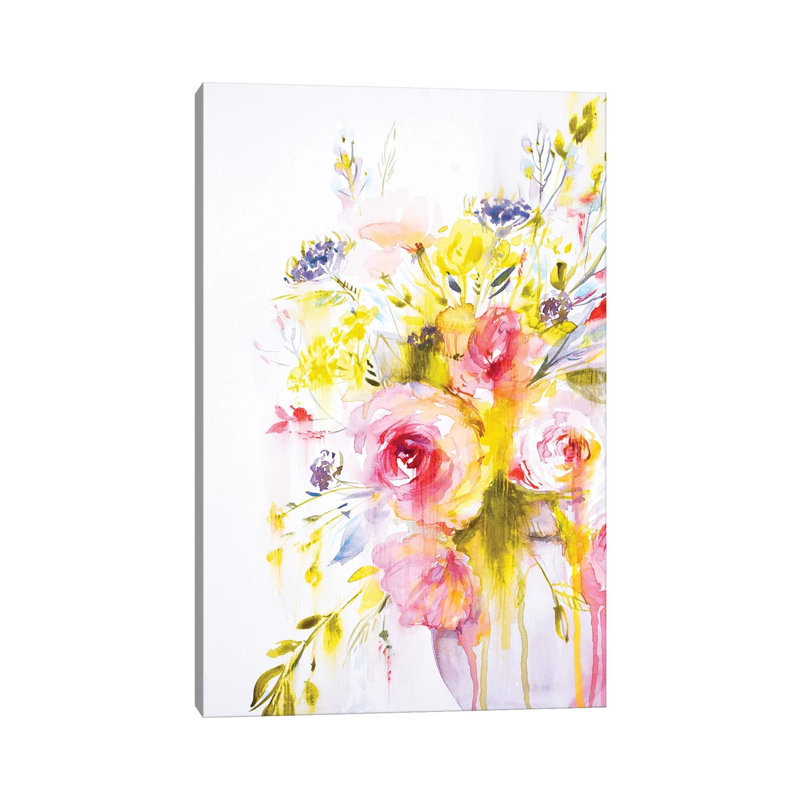 Colorful Bouquet II by Lesia Binkin - Wrapped Canvas Gallery-Wrapped Canvas Giclée, 20.32 cm H x 30.48 cm W