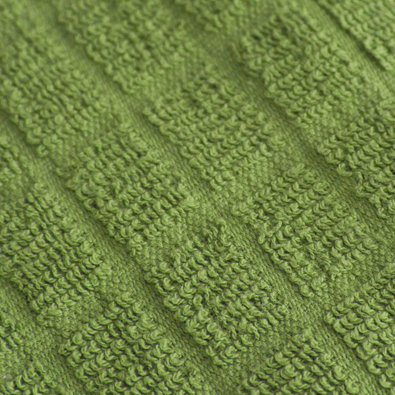 Cotton Plaid Kitchen Towel Linen Set, Fluorite Green