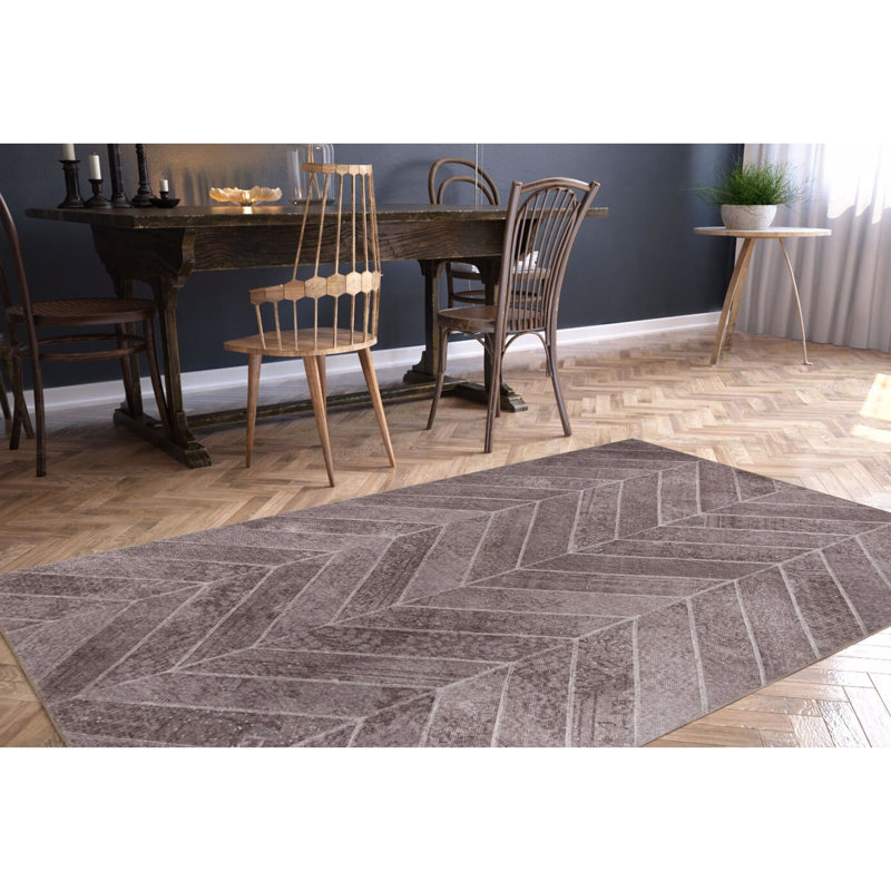 Tapis lavable en machine Premium, 4,6 x 6,2 pieds, 100% polyester, 1850 g / m² | Hauteur des poils: 0,2 po | Poly-coton écologique recyclé | Parfait pour le salon, la chambre à coucher et les endroits très passants