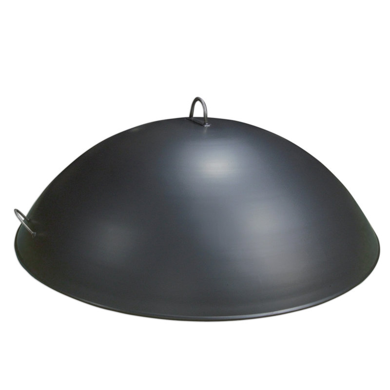 Carbon Steel Dome Fire Pit Lid, 8" H x 36" W x 36” D