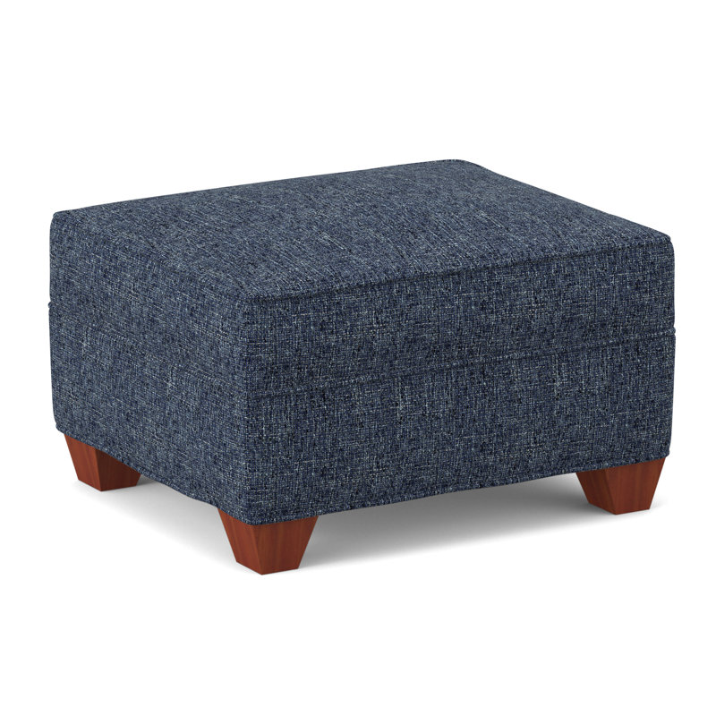 Repose-pieds rectangulaire large de 26 po Phillips, BM cerise, Geai bleu Connelly