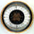 THE GEARS CLOCK Wall Clock with Real Moving Gears SP-LI_ 32 in Round BLACK-WOOD