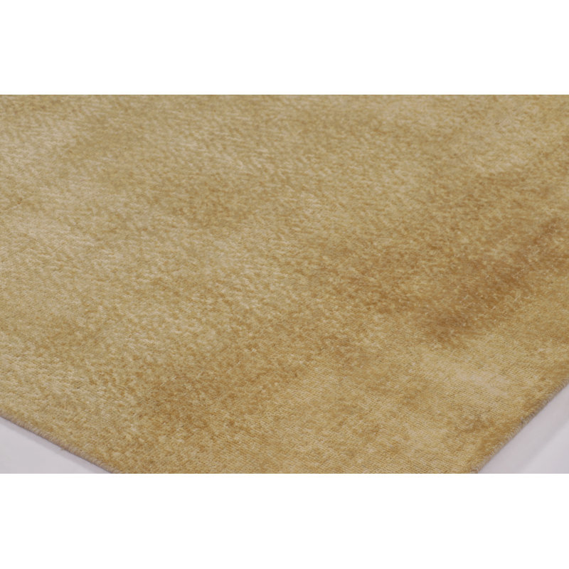 Modern Hand Knotted Area Rug in Beige/Brown, Gold, Silver/Gray, White/Cream