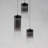 Delonda 3 - Light Gunmetal LED Cluster Pendant-509985920