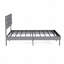 Structure de lit plateforme grand lit tapissier - avec tête de lit, aucun sommier nécessaire, rangement sous le lit 14 po-496215107