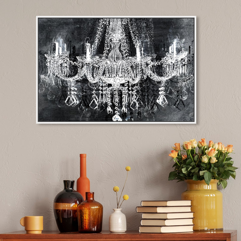 «Burst Creative Crystaltraction», impression sur toile tendue, H 30 po x l 20 po, Cadre blanc