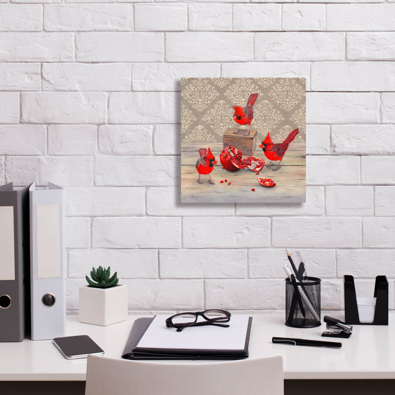  «Seeing Red» par Marvindale, art mural sur toile, 12 po x 12 po, H 12 po x l 12 po