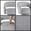 Élégant fauteuil d'appoint pivotant en velours côtelé gris: confort luxueux et style moderne pour votre maison-103964008
