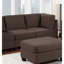 Chaise de salon sans accoudoirs en tissu noir café, dossier moderne-1383150722
