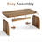 Wolbach 47.24" W Stain Resistant Manufactured Wood Coffee Table-1725426944