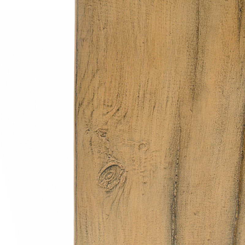 1 table de bout à colonne carrée, Naturel, H 27,8 po x l 14,55 po x P 14,55 po