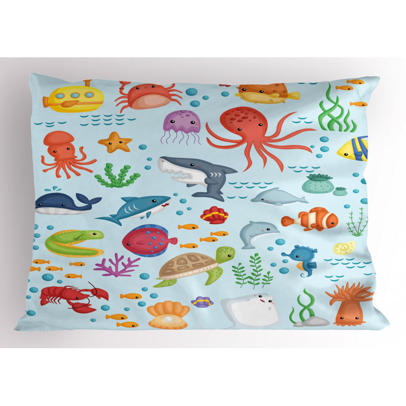 Starfish Polyester Sham Set, Twin