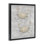 Dessin flottant des crabes gris, cadre par Patti Bishop