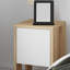 Atharv Bedside Table with Drop-Door Storage and Open Shelf for Versatile Living-92904166
