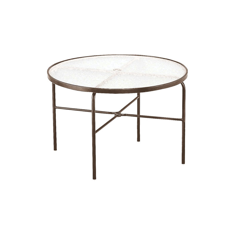 Table de salle à manger ronde en acrylique avec trou, Greco