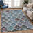 Machine Washable Indoor/Outdoor Chantille ACN2878 Lattice Rug-1653500336-1653500346