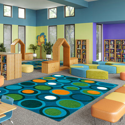 Circle Back Geometric Tufted Area Rug