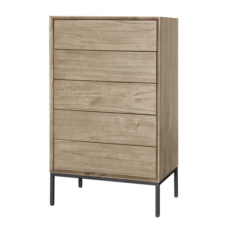 Josie 26.5'' W 5 - Drawer Dresser, Drifted Sand