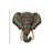 Ornate Elephant Head In Color II by Bioworkz - Wrapped Canvas Print