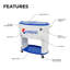 Glacière extérieure pour patio à roulettes 80 qt Pepsi-59111606