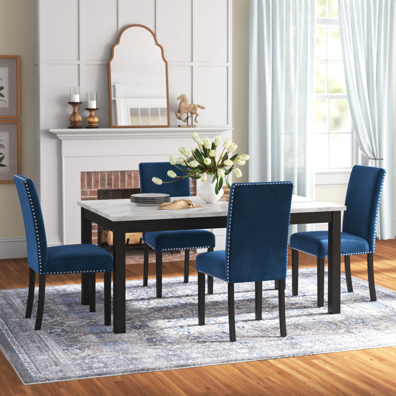 Ensemble repas pour 4 personnes Ebeling, Bleu