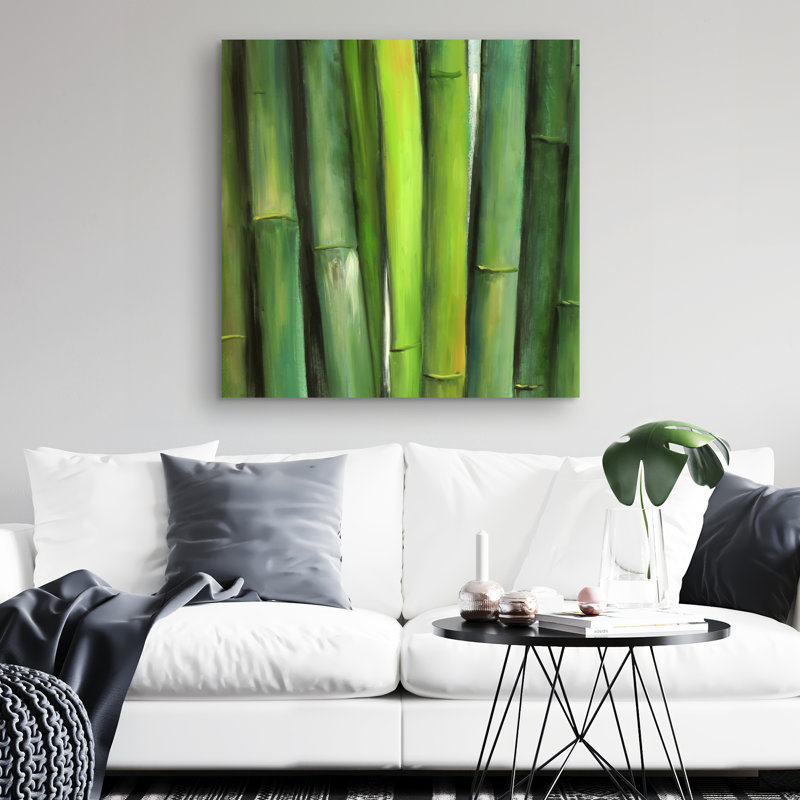 bamboo - 32"x32" art on canvas