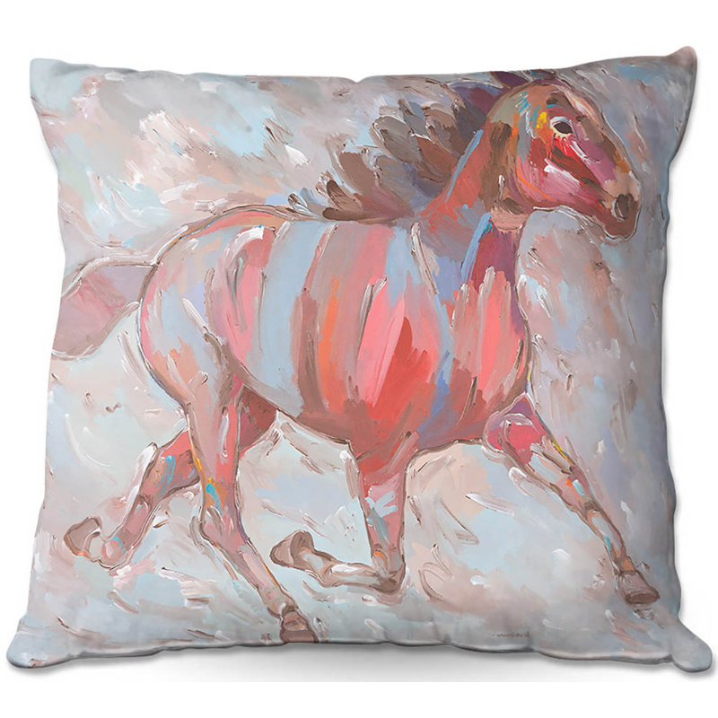 Coussin décoratif plein de canapé pour les chevaux, 18 po x 18 po