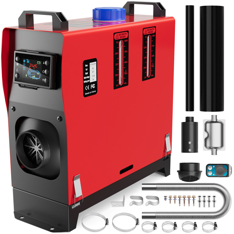 Chauffage d'air diesel 12 V 5 kW – Conception compacte tout-en-un avec télécommande et écran ACL