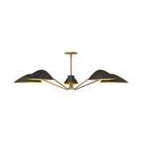 Luminaire suspendu unique en forme de larme à 5 lumières Raelle