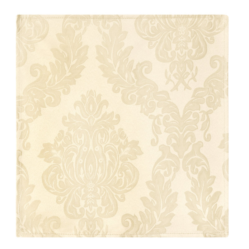 Burchfield 100% Polyester Damask Square Napkin, Antique