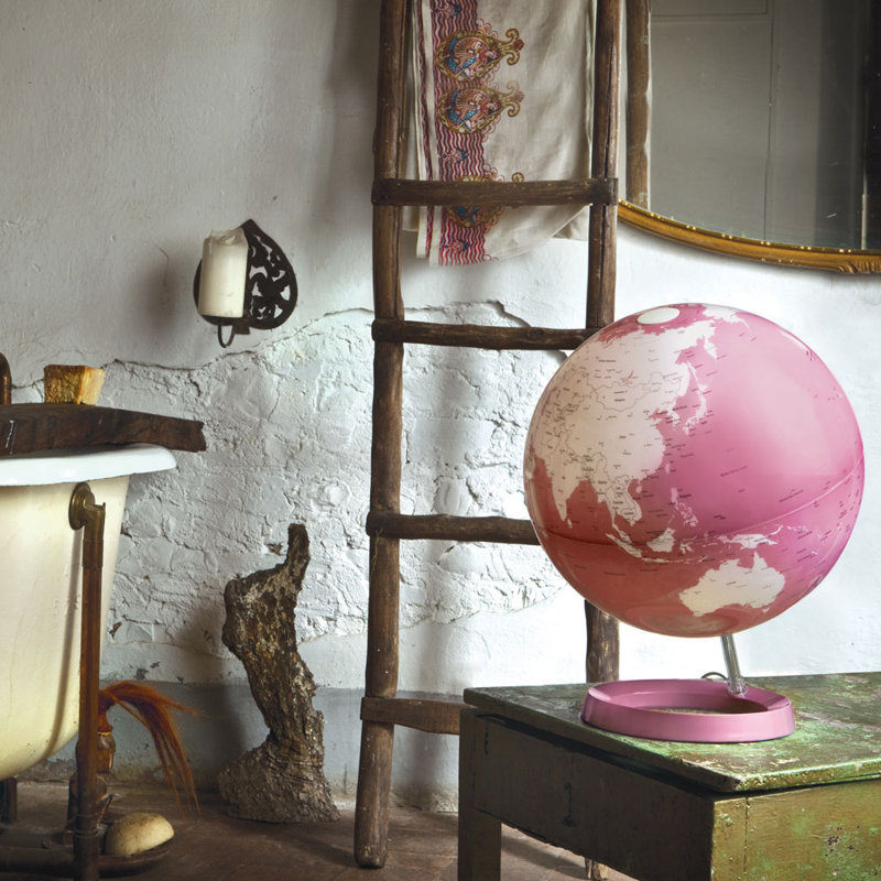 Plastic / Acrylic Tabletop Globe, Pink